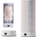 Armadio, 85°C, 1000 W, 52,5 cm, Grigio, alluminio, struttura pieghevole, telecomando, timer