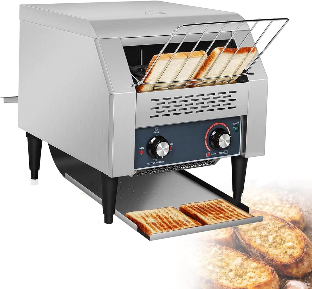 Xjymposium, Tostapane, TT-150, 220 v, 1300 W, 200 °C, Argento, acciaio inox