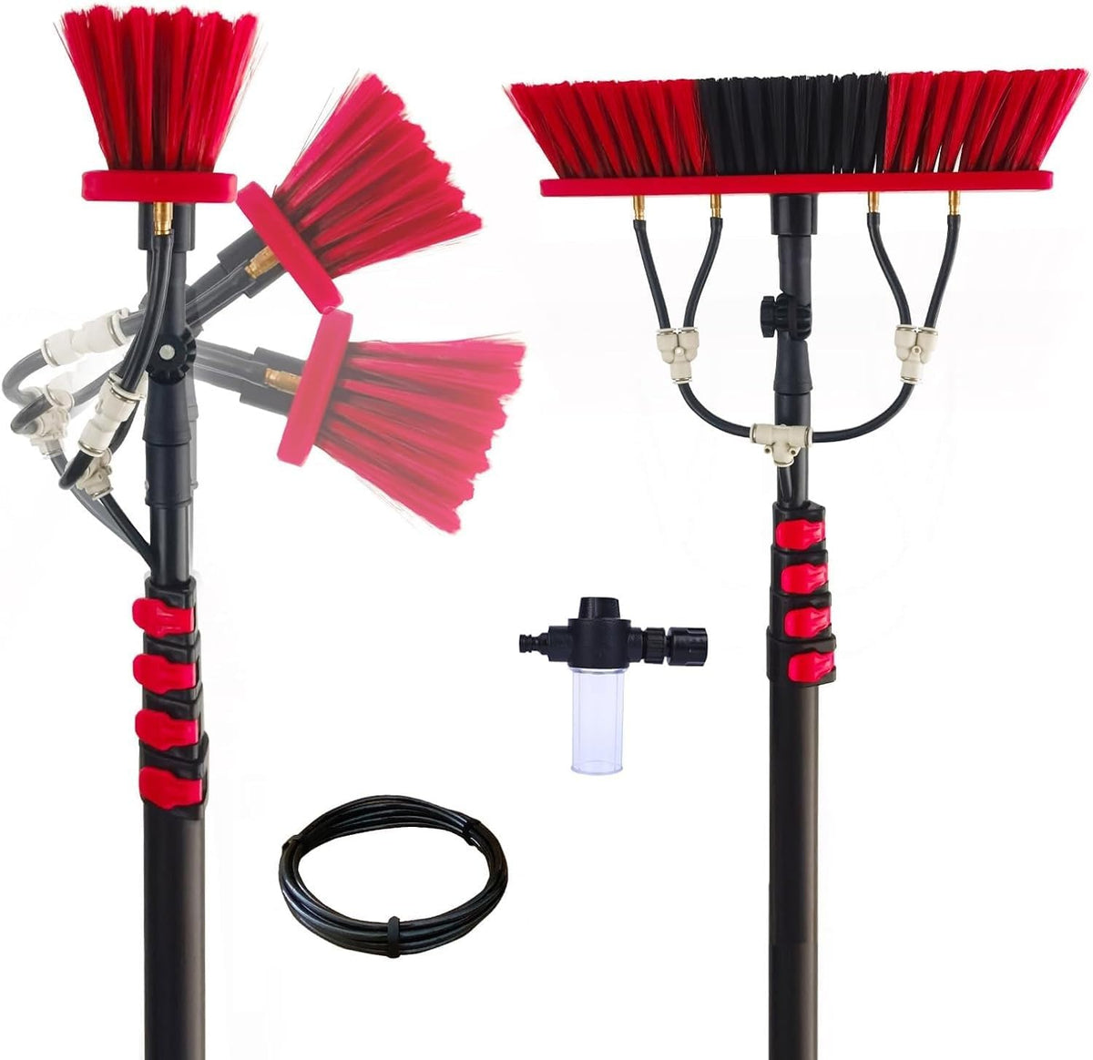 Spazzole per zanzariere, 6 m, 55 cm, 8 m, Nero, alluminio