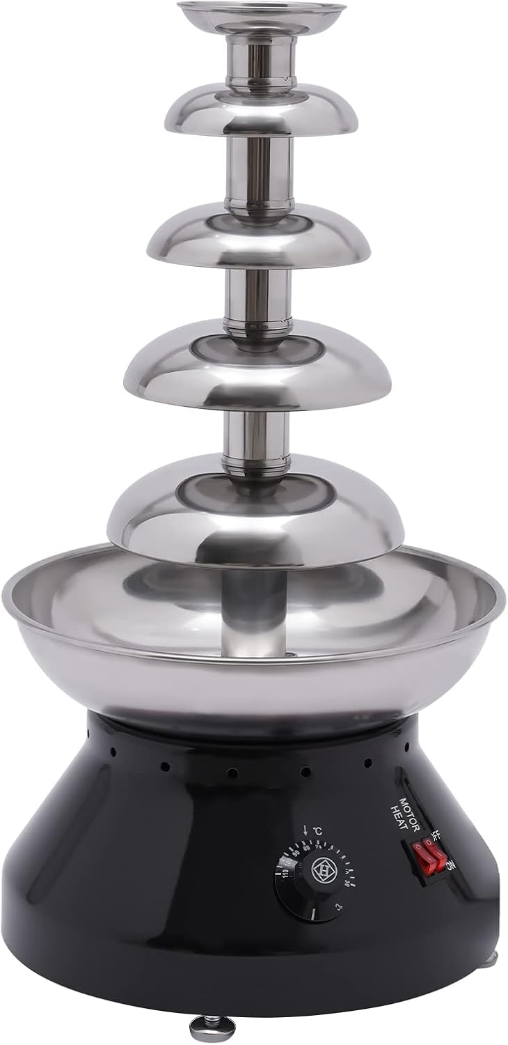 Atnhyruhd, Fontane di cioccolata, 51 x 38 x 52 cm, 230 W, 1,2 m, Argento, acciaio inox