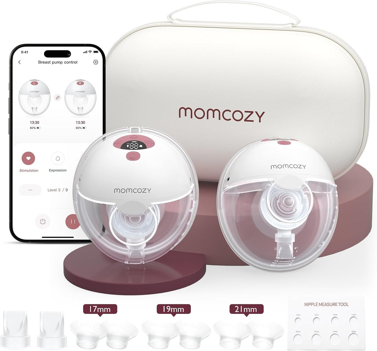 momcozy, Tiralatte, 24 mm, Nero