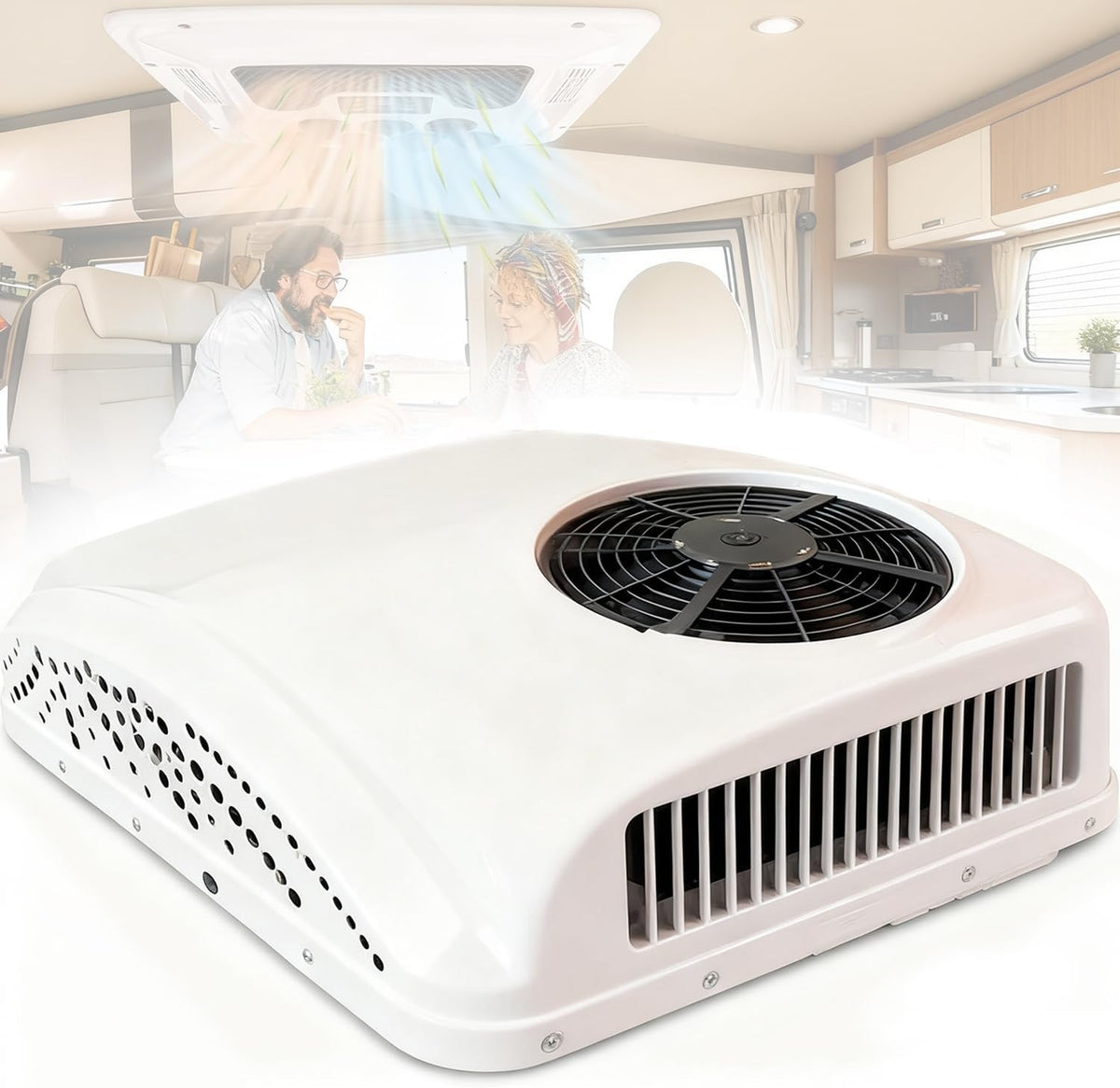 RETRIN, Condizionatore, 220 V, 300 x 170 mm, 2300 W, Bianco, telecomando, motore inverter