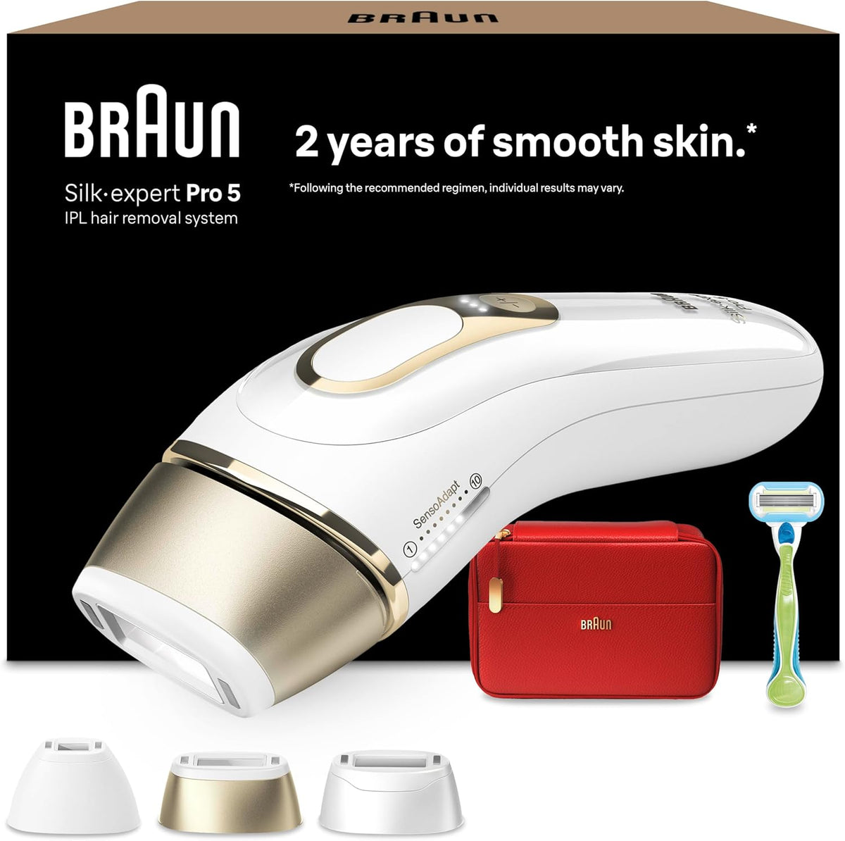 Braun, Epilatori a luce pulsata, PL5262, Marrone/Oro
