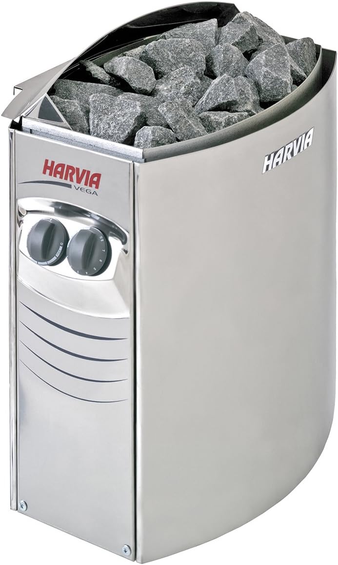 Harvia, Saune, SN-HARVIA-PO60, 6 kW, 8 m, 54 cm, Nero