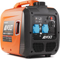 AIVOLT, Generatori, 3200 W, 5 V, 22,5 kg, Nero, USB, motore inverter, 5 in 1