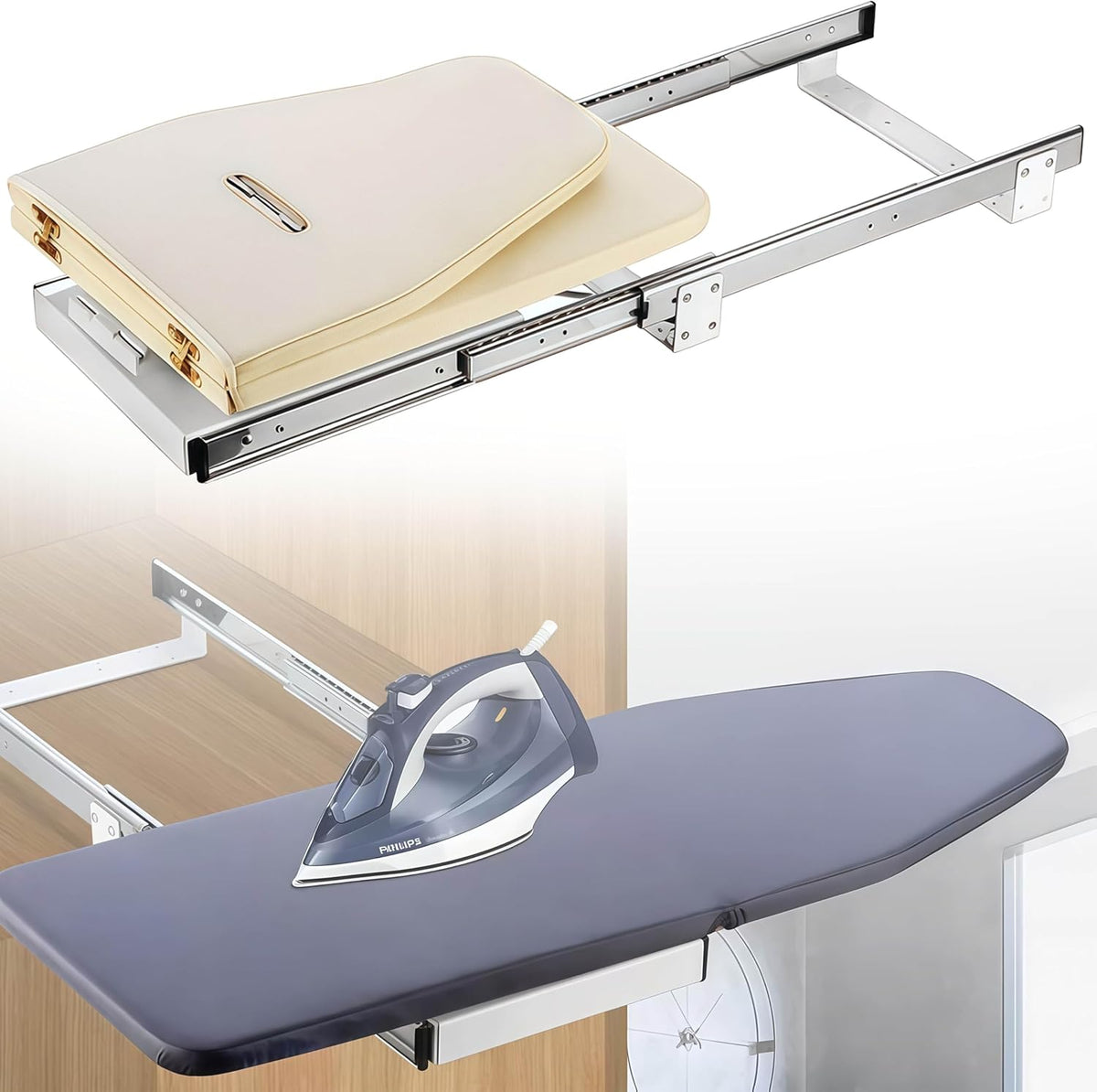 Armadio, Grigio, acciaio inox, struttura pieghevole