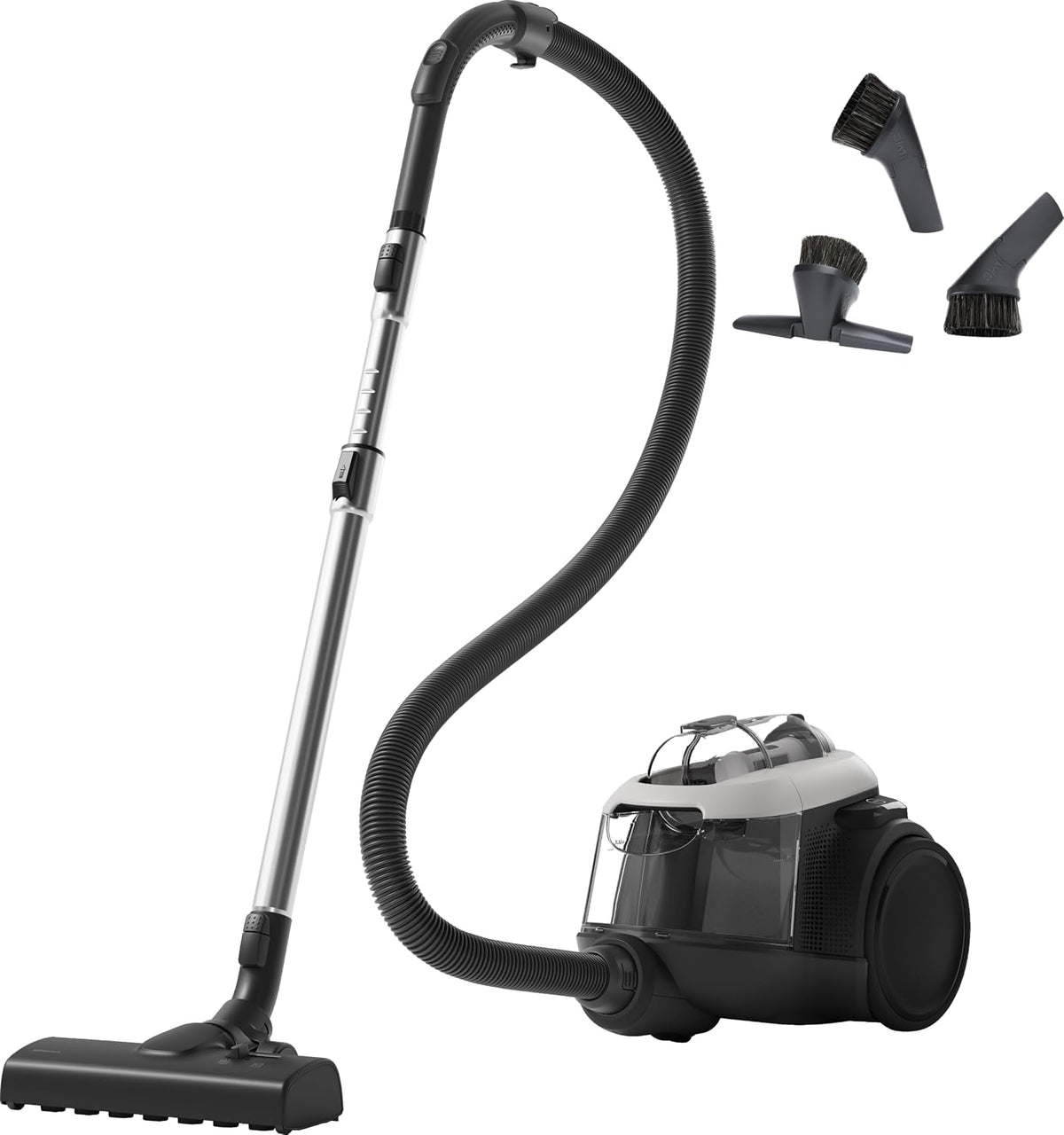 Aspirapolvere, AEG, 7,03 kg, 1,6 litri, 73 dB, Bianco, acciaio inox, vano contenitore, filtro HEPA, 3 in 1