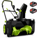 SHUMIAO, Frese da neve, 40 V, 3500 W, 7,6 m, Nero, illuminazione LED, funzionamento senza fili