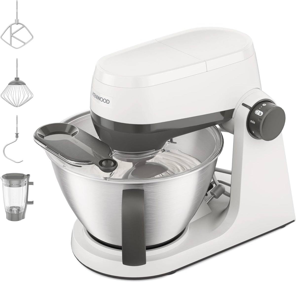 Kenwood, Impastatrice planetaria, KHC30.040WH, 1,7 kg, 040 WH, 4,3 L, Bianco