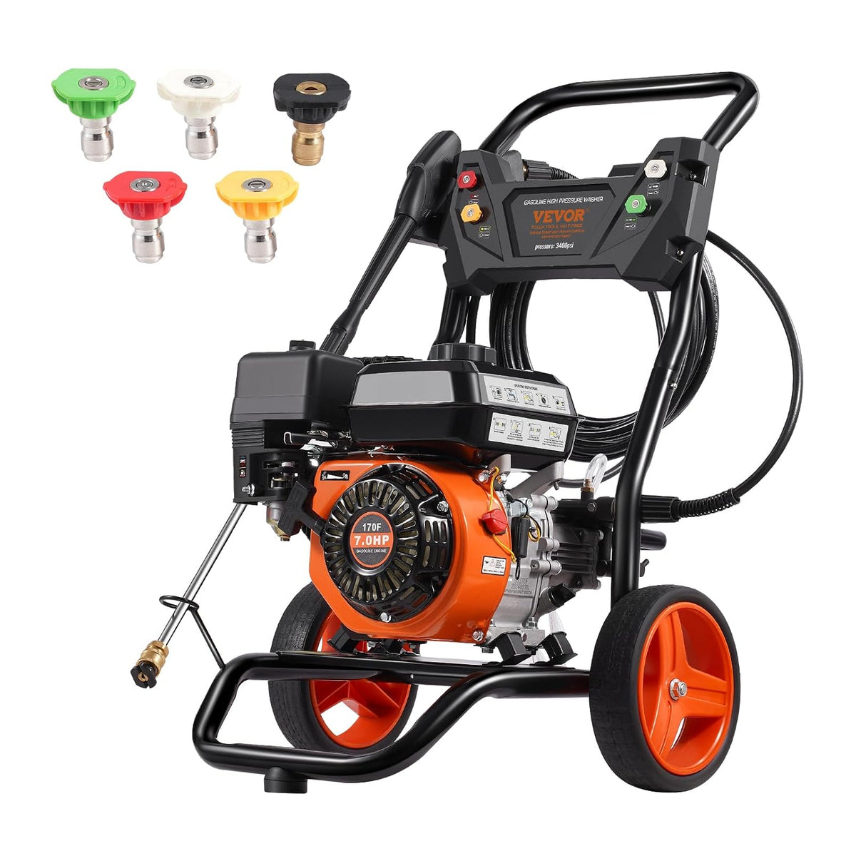 Idropulitrice, VEVOR, 10 L, Nero, alluminio