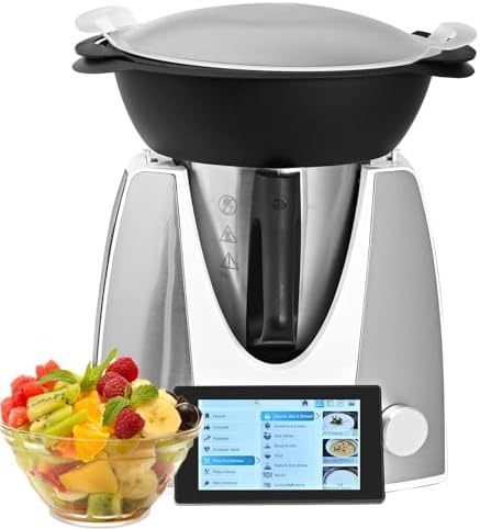 Robot da cucina, 2,5 L, 400 x 460 x 560 mm, 7 pollici, Nero, Wi-Fi