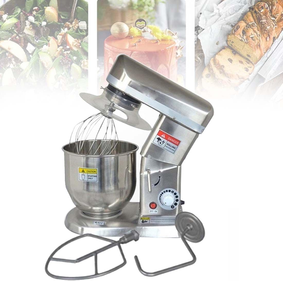 Impastatrice planetaria, 10 l, 350 W, 13 kg, Argento, acciaio inox