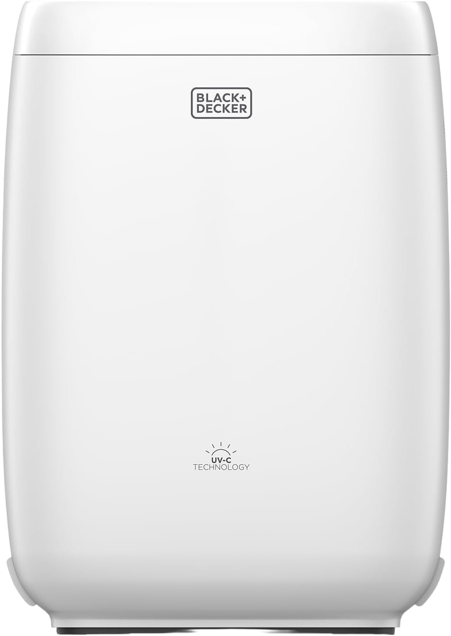 BLACK+DECKER, Purificatore d'aria, BXAP350E, 350 m³/h, Nero