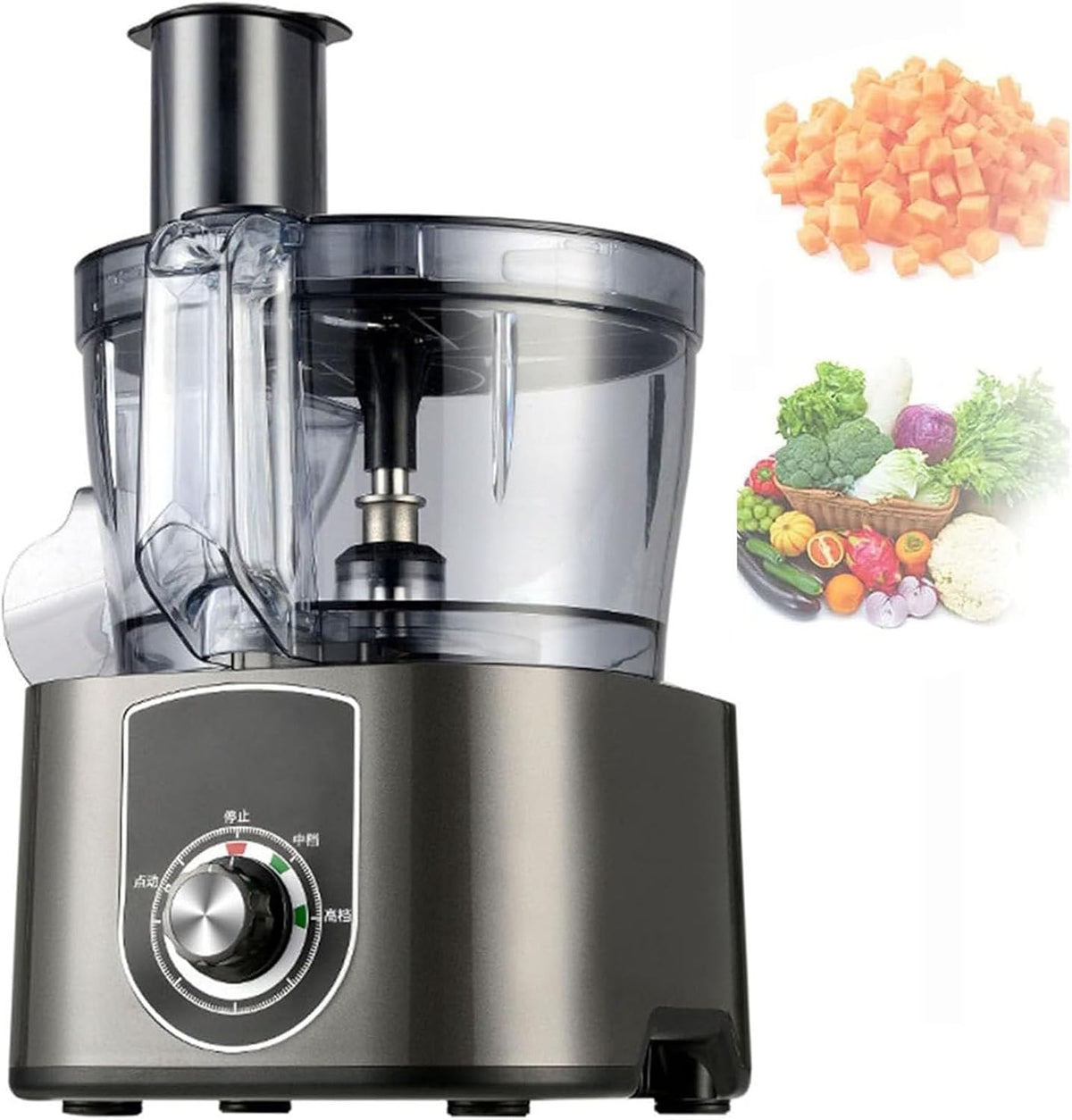 Mandoline, ExoticaBlend, 5000 ml, 110 V, 600 W, Grigio, acciaio inox