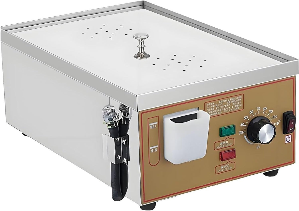JINTVO, Vaporiere elettriche, 20 cm, 12 cm, 2000 W, Nero, acciaio inox