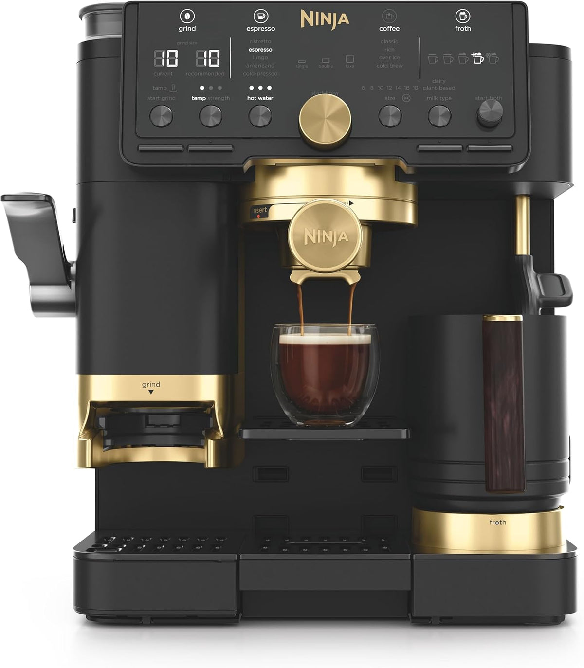 Ninja, Caffettiere elettriche, ES771EUBK, Nero/Argento