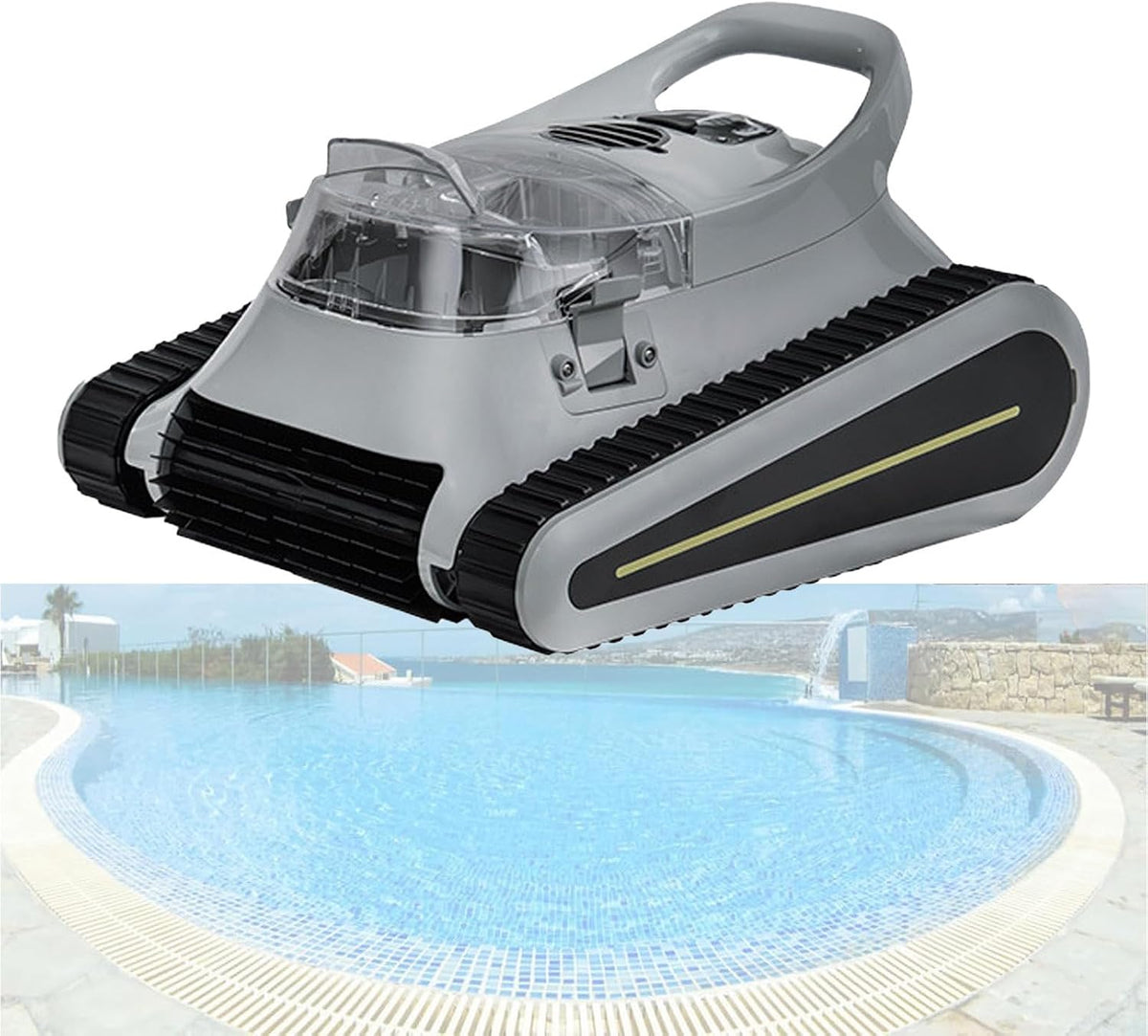 NYANS, Aspirapolvere, 120 m, 2,6 L, 42×38×25 cm, Nero, vano contenitore, funzionamento senza fili