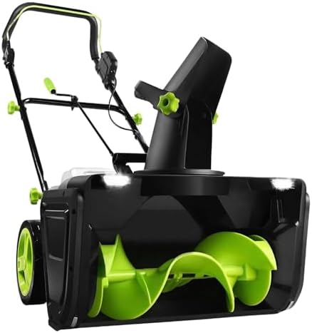Frese da neve, 40 V, 3500 W, 50,8 cm, Nero, illuminazione LED, funzionamento senza fili