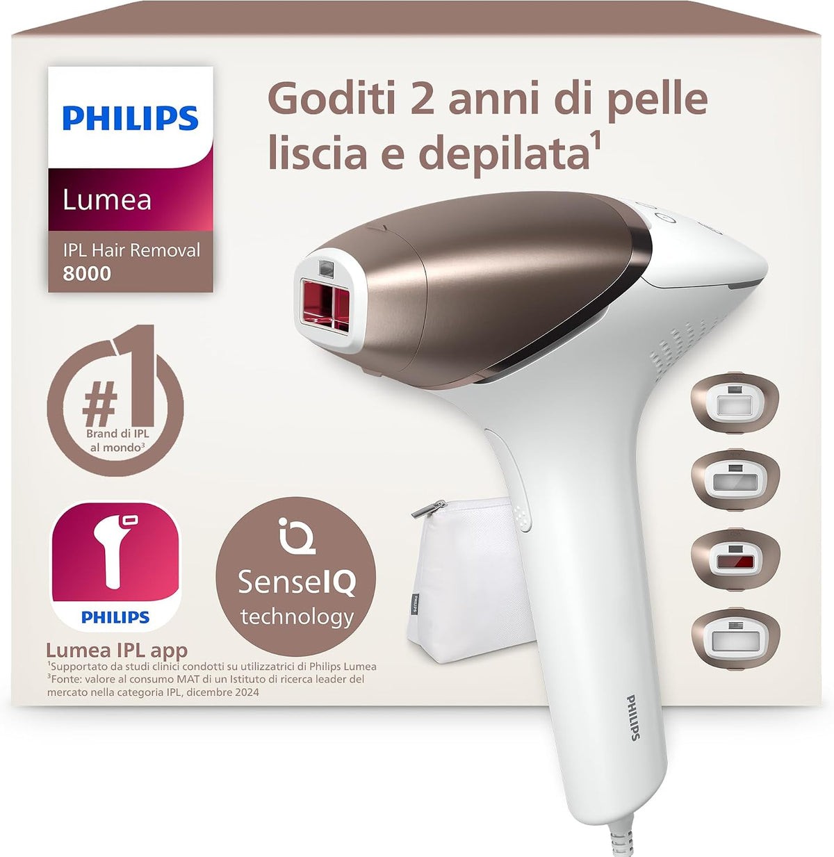 PHILIPS, Epilatori a luce pulsata, BRI948/00, Nero