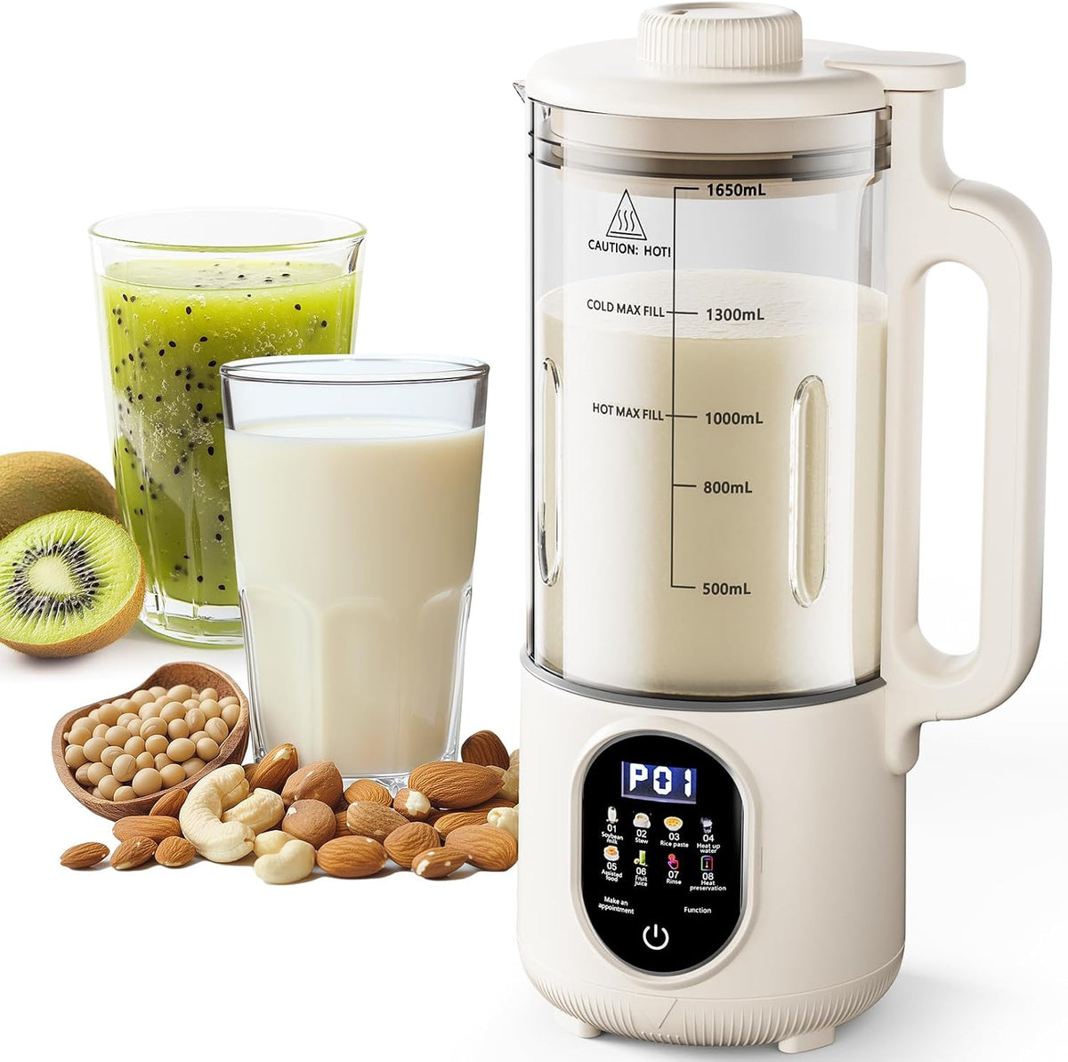 Tavolo, KLEANMAX, 1650 ml, Nero, acciaio inox