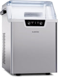 KLARSTEIN, Macchina per cubetti di ghiaccio, 200 W, 34 x 23 x 37 cm, 12 kg, Nero, vano contenitore, illuminazione LED, autopulizia