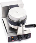 WJQZJDAMAI, Macchine per Waffle, 1300 w, 300 °C, 25×38×30 cm, Nero, acciaio inox, timer