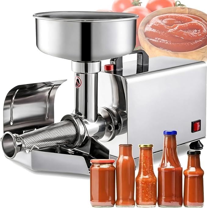 Passaverdura, TPTAWF, 53 × 25 × 33 cm, 110 V, 450 W, Nero, acciaio inox, vano contenitore