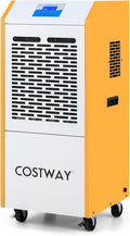 COSTWAY, Deumidificatore, 90 L, 42 x 41 x 96 cm, 120 m, Bianco, protezione dal surriscaldamento
