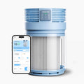 PETGUGU, Purificatore d'aria, H13, 320 m³/h, 19 mm, 28 dB, Bianco, timer, filtro HEPA