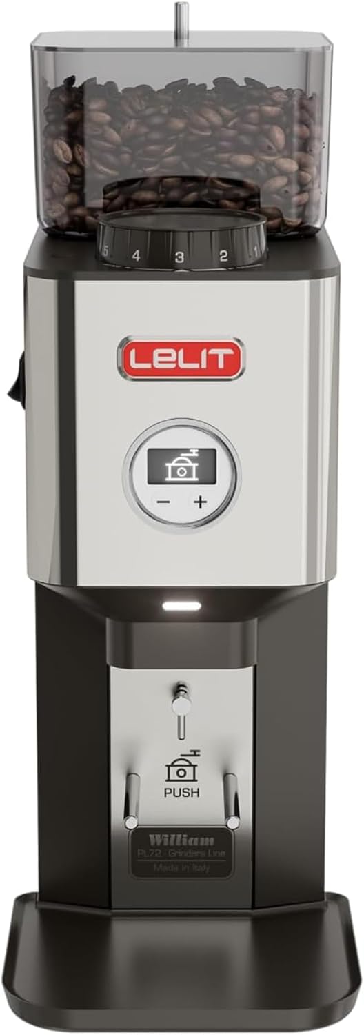 Macinacaffè elettrici con cono, PL72-P, Lelit, Argento, acciaio inox