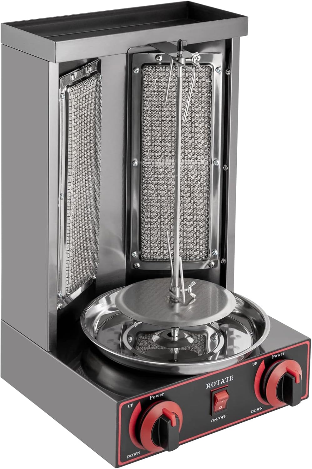 Tavolo, ZENGRICE, 3000 W, 53 x 36,5 x 36 cm, 1 m, Argento, acciaio inox, funzione grill