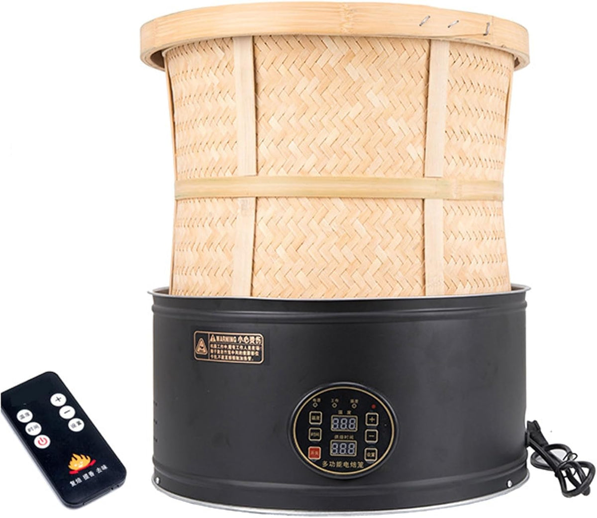 Eiwitany, Tostapane, 1 kg, 150 W, Nero, acciaio inox, illuminazione LED, telecomando, timer