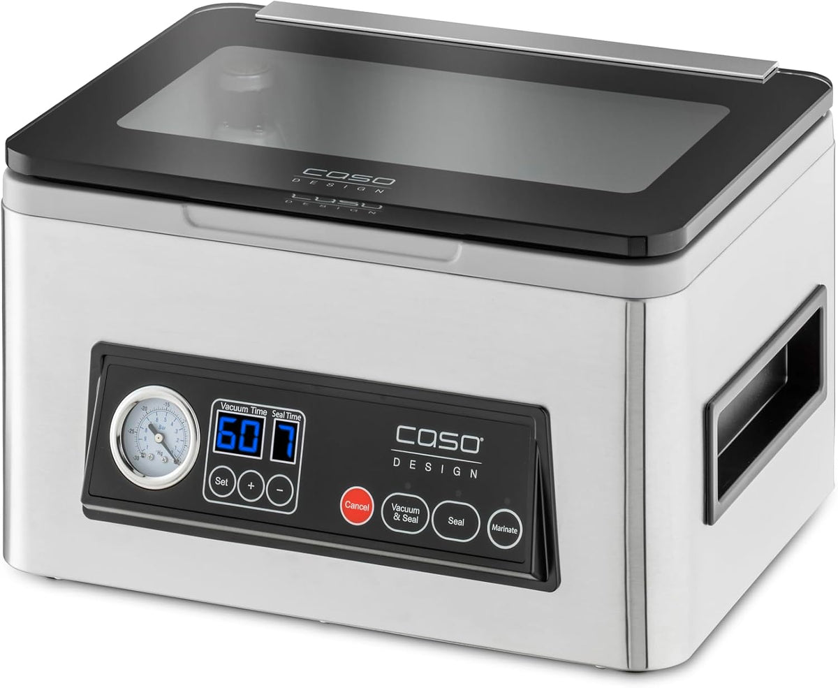 Caso, Macchine sottovuoto per alimenti, 70 L, Argento, acciaio inox