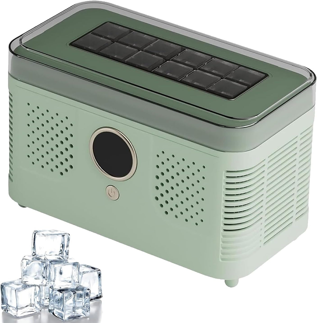 Macchina per cubetti di ghiaccio, 19,2 x 10,5 x 12,8 cm, 150 W, 2,4 kg, Grigio