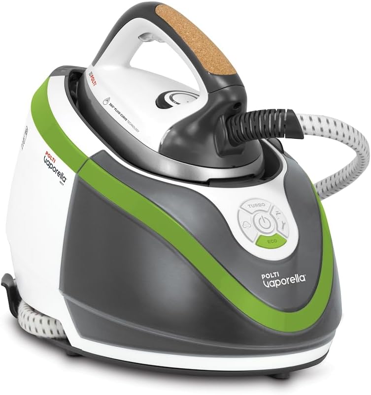 Polti, Ferri a caldaia, 6,7 bar, 15 bar, 1,3 L, Nero, alluminio, spegnimento automatico