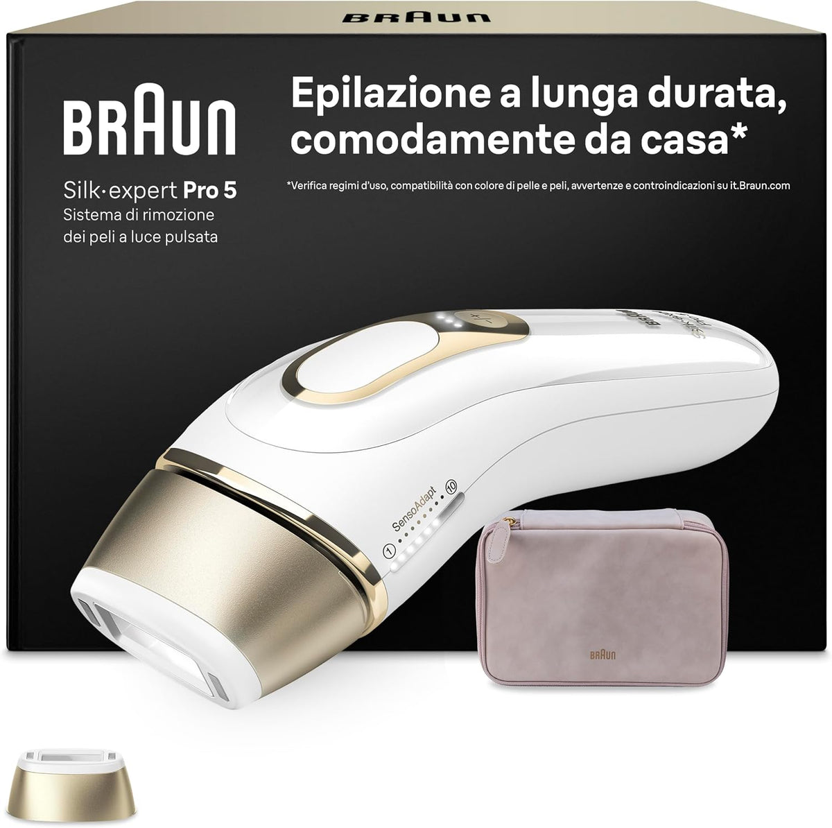 Braun, Epilatori a luce pulsata, 115 M, 7 M, Marrone/Oro