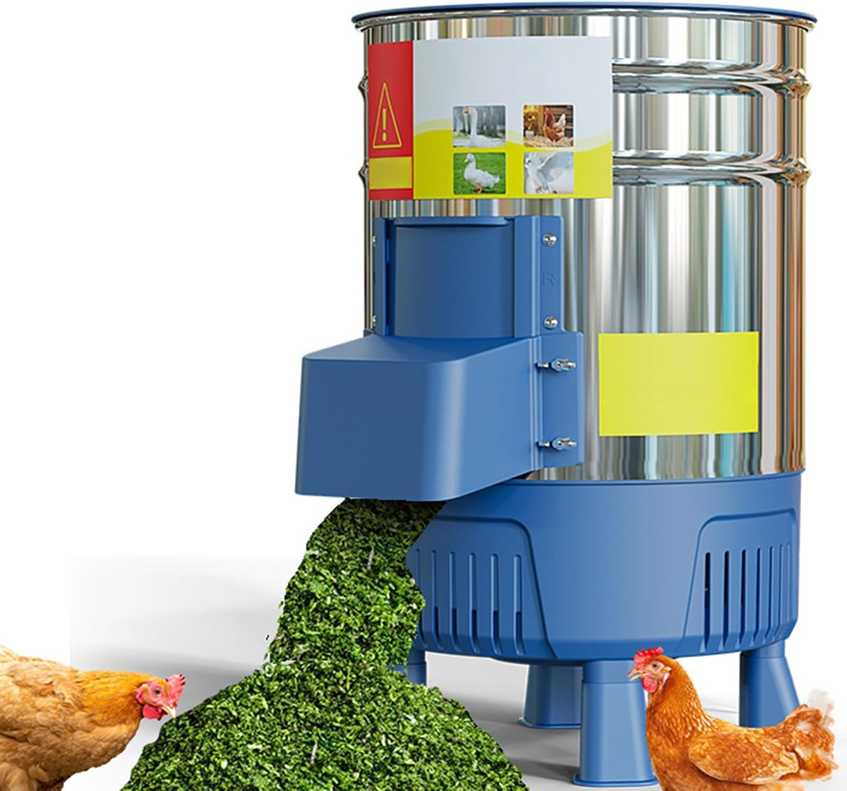 MHXZKHL, Macinini, 25 L, 2200 W, 1600 kg, Argento, acciaio inox