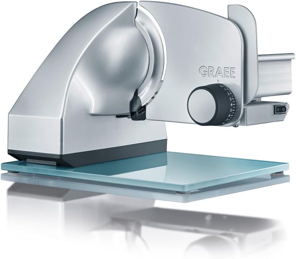 Affettatrice, M80, GRAEF, 170 mm, 170 W, Argento, alluminio