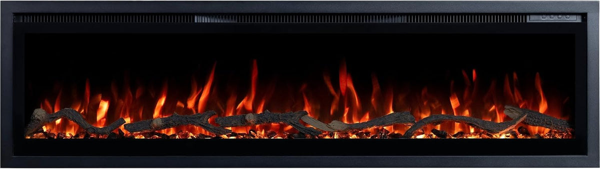Emotion Flame, Camino elettrico, 1800 W, 35 cm, 240 V, Grigio, illuminazione LED, telecomando, timer, protezione dal surriscaldamento