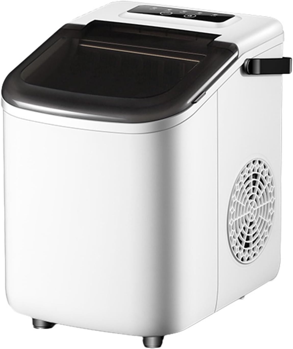 LYDBMYT, Macchina per cubetti di ghiaccio, 220 V, 75 W, 15 kg, Grigio, Wi-Fi, telecomando, autopulizia