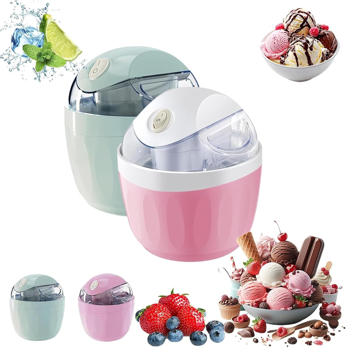 Gelatiera, 500 Ml, 14 x 14 x 16,5 cm, 1,2 kg, Nero