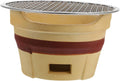 Barbecue a carbone, 22,00 x 22,00 x 0,50 cm, Nero, acciaio inox