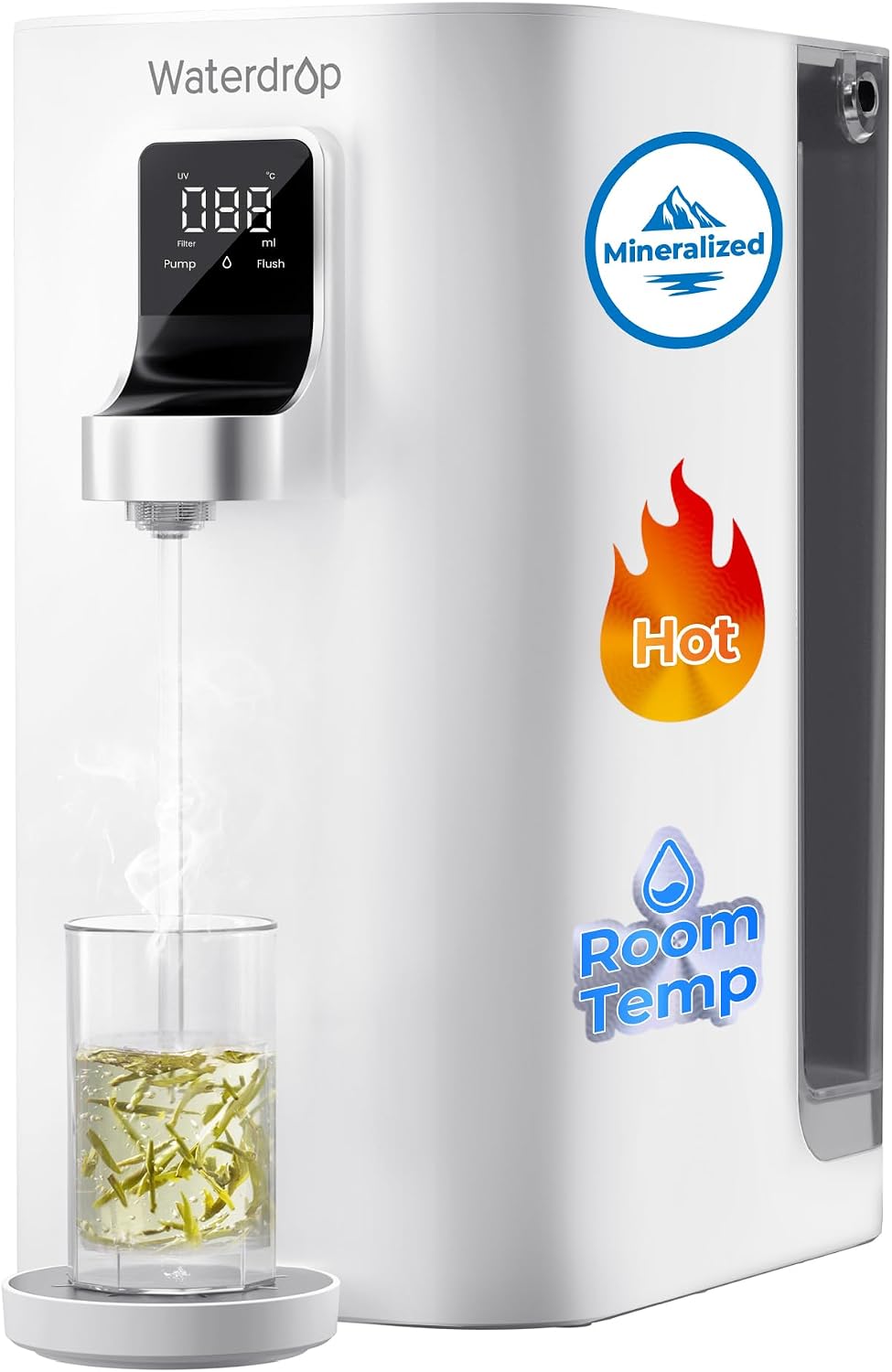 Waterdrop, Distributori di acqua calda, K19-HG, 180 cm, Nero, 2 in 1