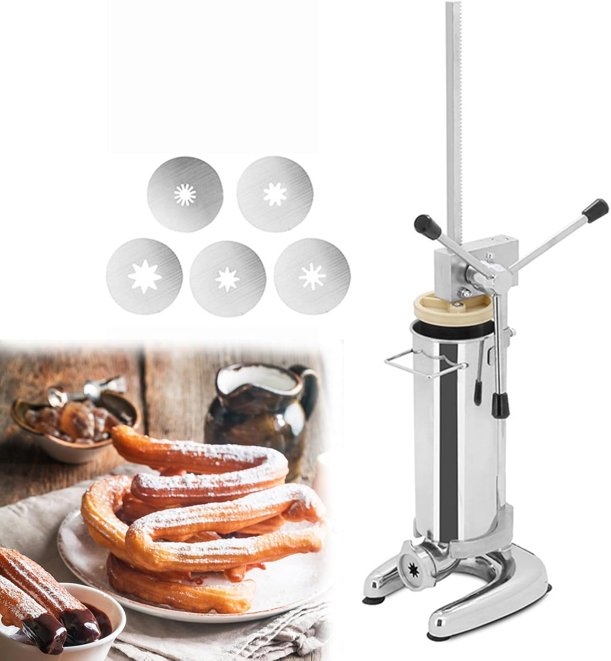 Macchine per ciambelle, ROGHA, 70 cm, 27,5 pollici, 83 cm, Nero, acciaio inox