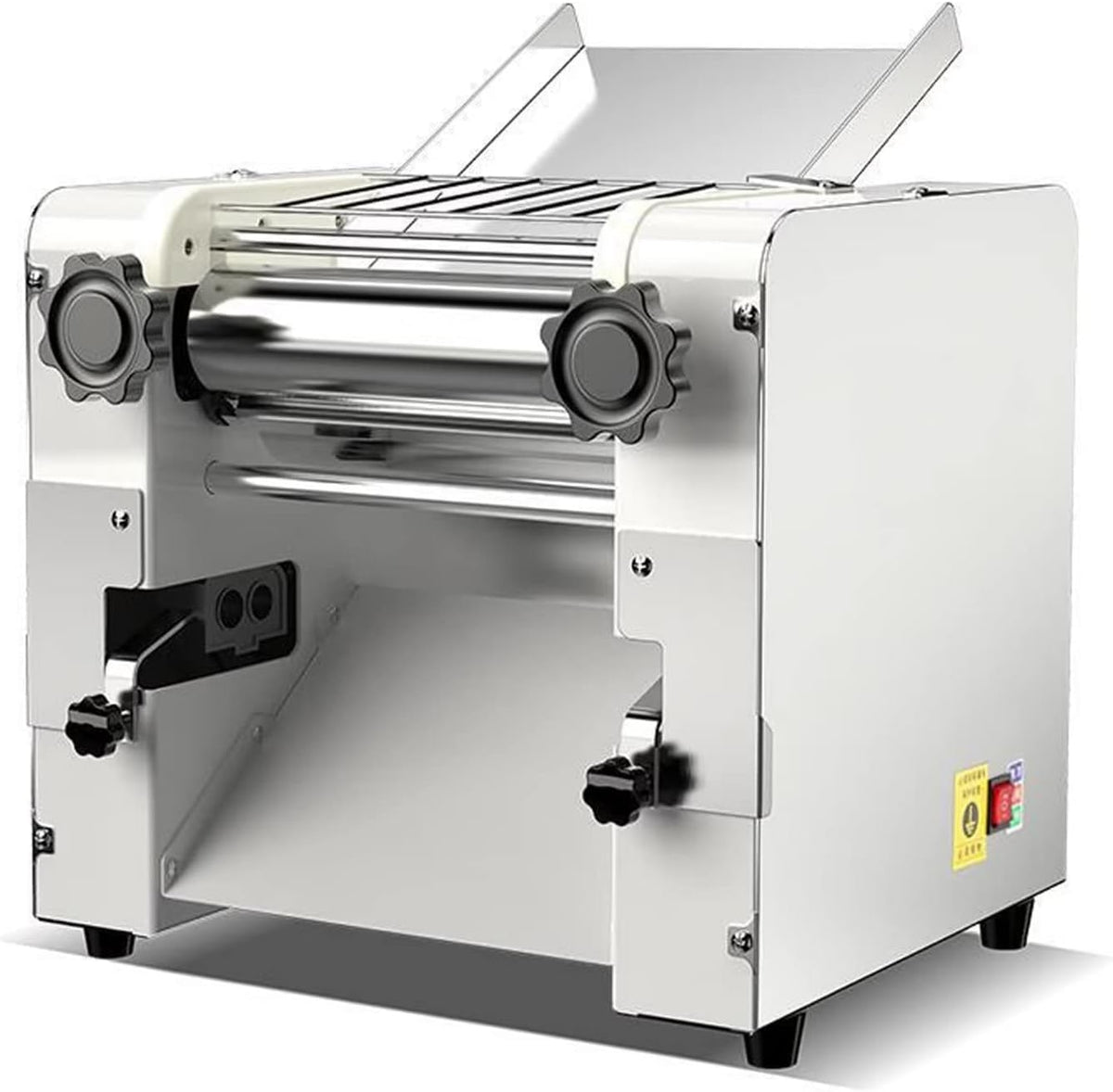 Macchine per pasta a mano, 2200 W, 2 mm, 26x20 cm, Nero, acciaio inox