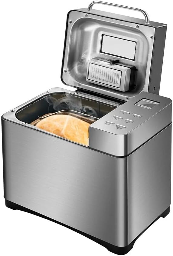 HPDTZ, Macchine del pane, 240 V, 650 W, 25-120°C, Nero, acciaio inox