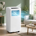 ZZGZZG, Condizionatore portatile, 12000 BTU, 2600 W, Bianco, illuminazione LED, telecomando, timer