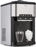 Macchina per cubetti di ghiaccio, KLARSTEIN, 3 L, 20 kg, Grigio, autopulizia, 3 in 1