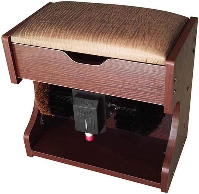 Samnuerly, Spazzole per scarpe, 10 kg, 220 V, 1,2 m, Nero, legno massello
