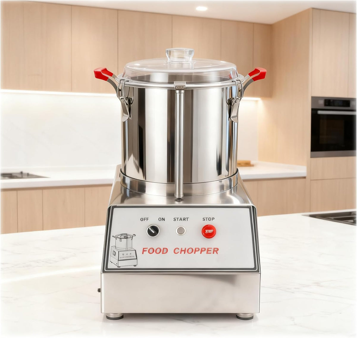Robot da cucina, WEICNE, 1400 Giri/Min, 7 L, 110 V, Argento, acciaio inox